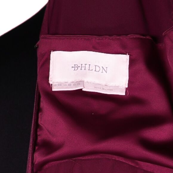 BHLDN Anthropologie Womens Maxi Dress Burgundy Bridesmaid Formal Evening Gown XS - Picture 2 of 8